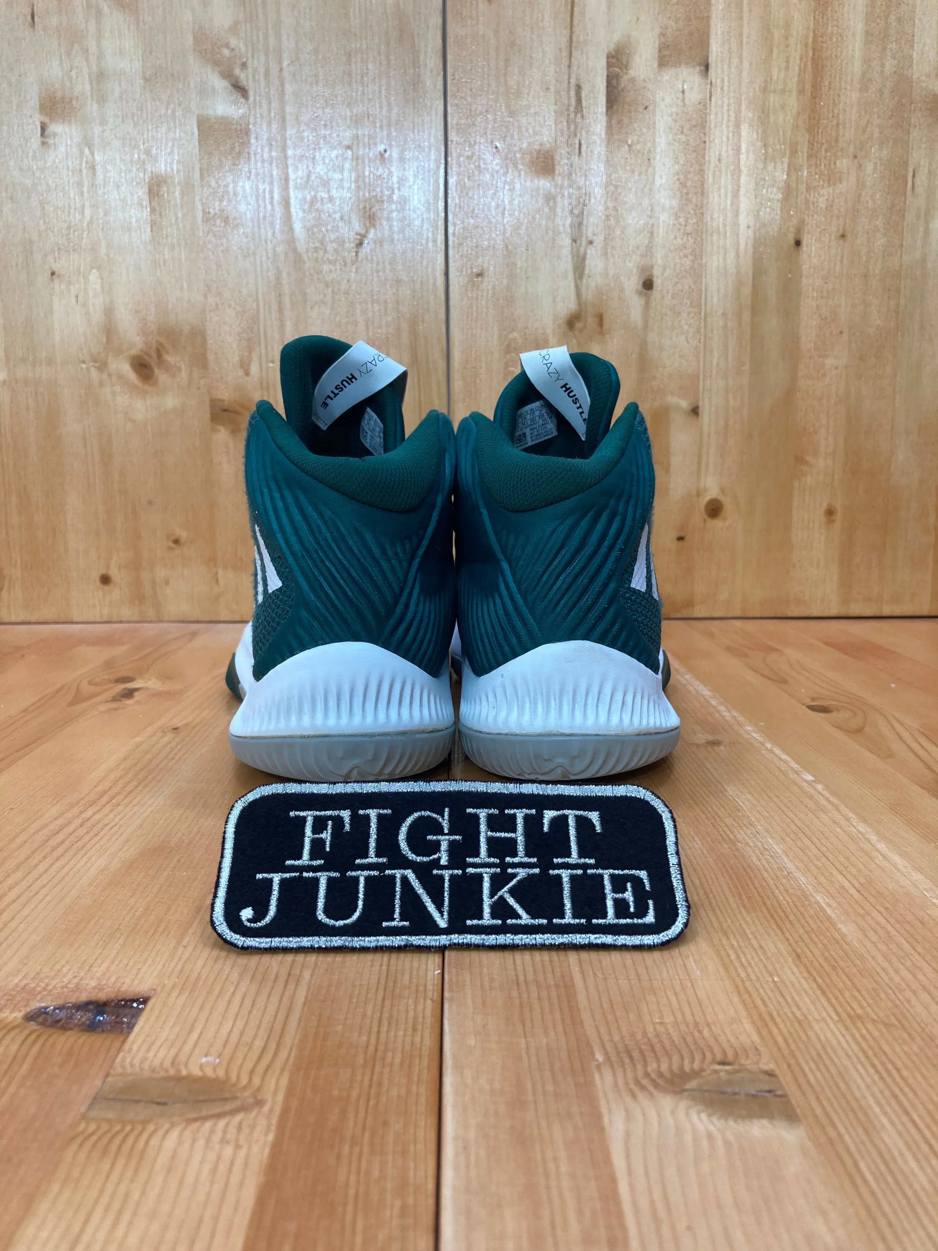 Adidas Jane Shoes HTF ADIDAS CRAZY HUSTLE NBA BOUNCE Men Size 15 Shoes Sneakers Green BY4310