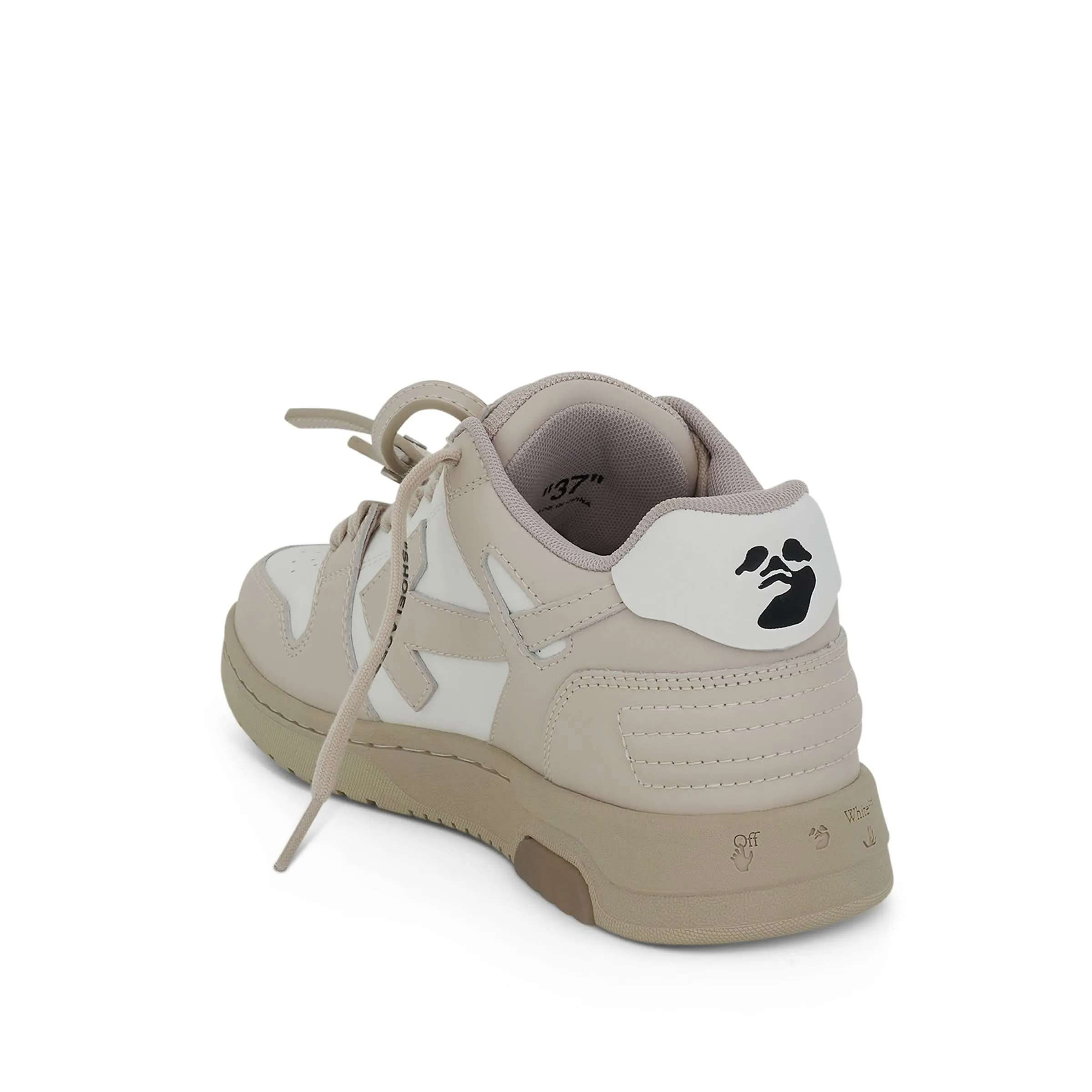 Out Of Office Sneakers in Beige/White Rick Owens High Top Sneakers