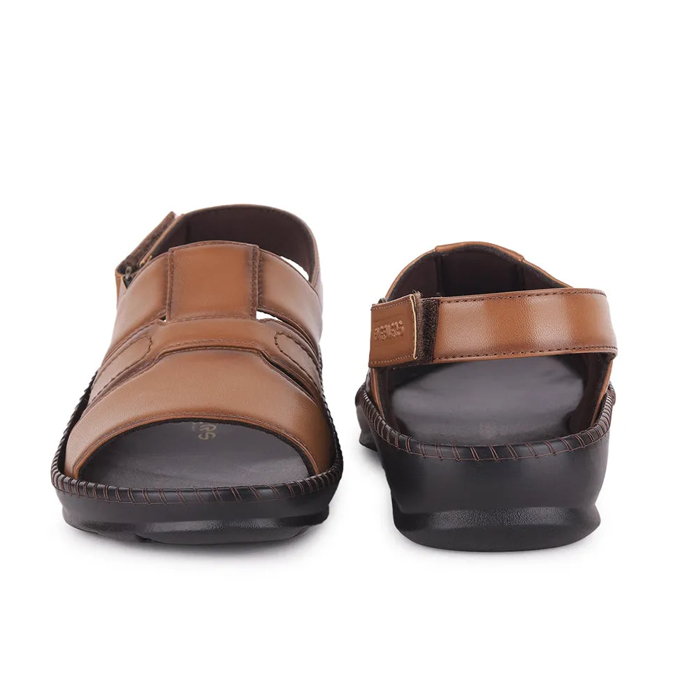 Healers Tan Casual Sandal For Men STARC-1E By Liberty Most Comfortable Sandals For Problem Feet