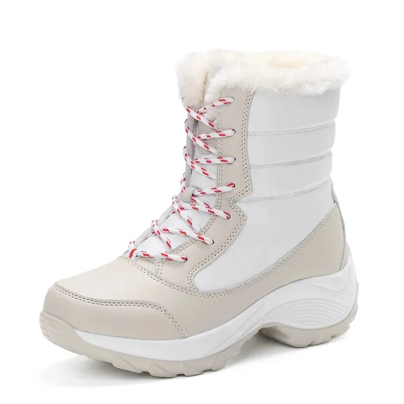 Waterproof Hunting Shoes Women Boots Waterproof Winter Snow Boots Platform Shoes Warm Lining Winter  kodez