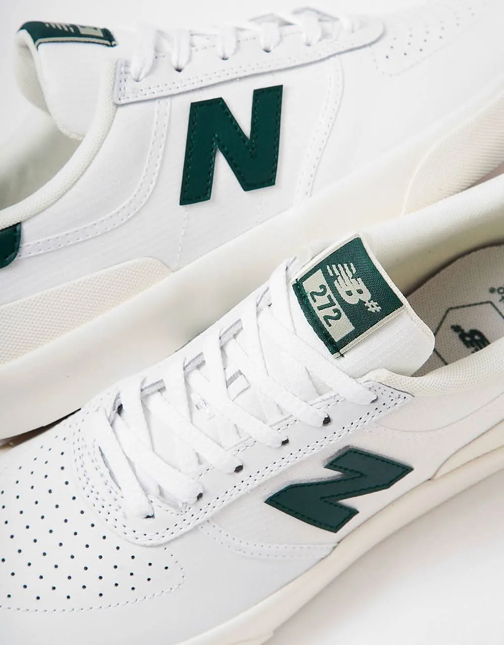 New Balance Numeric 272 Skate Shoes - White/Green New Balance Flats Running