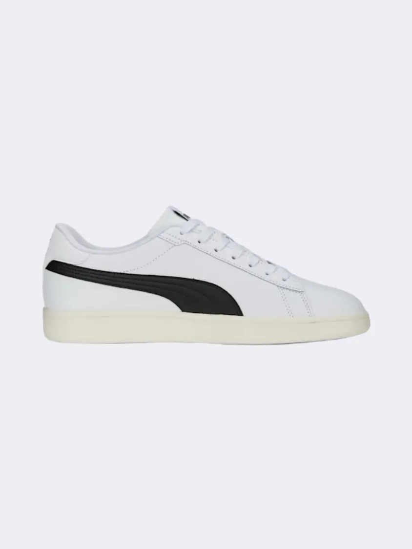 Puma Smash 3 L Men Lifestyle Shoes White/Black/Gold Asics Zip Up Shoes