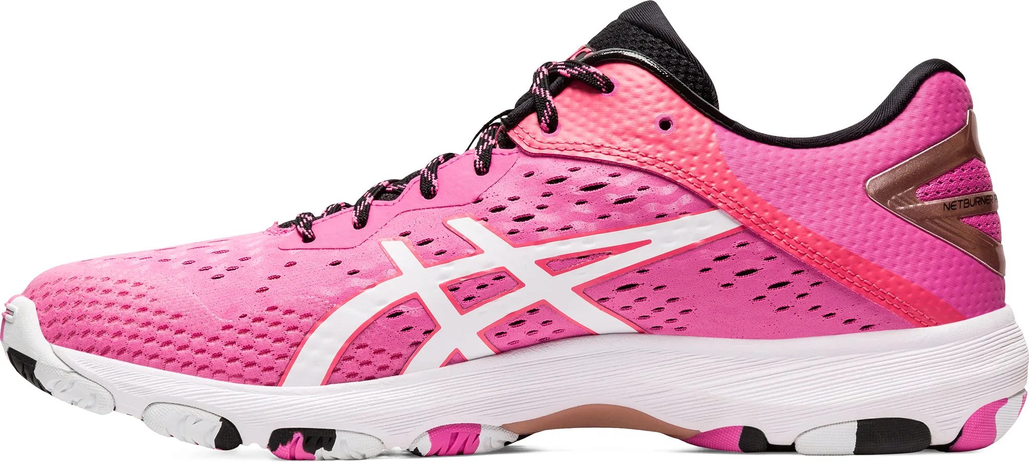Asics Netburner Professional FF 2 Womens Netball Shoes - Pink Asics Best Cushioned Shoes