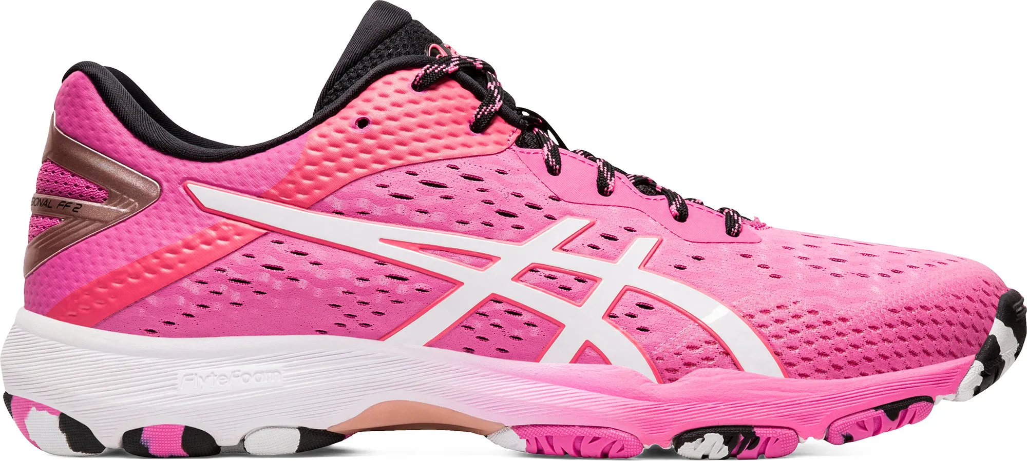 Asics Gel Resolution 8 Shoes Asics Netburner Professional FF 2 Womens Netball Shoes - Pink
