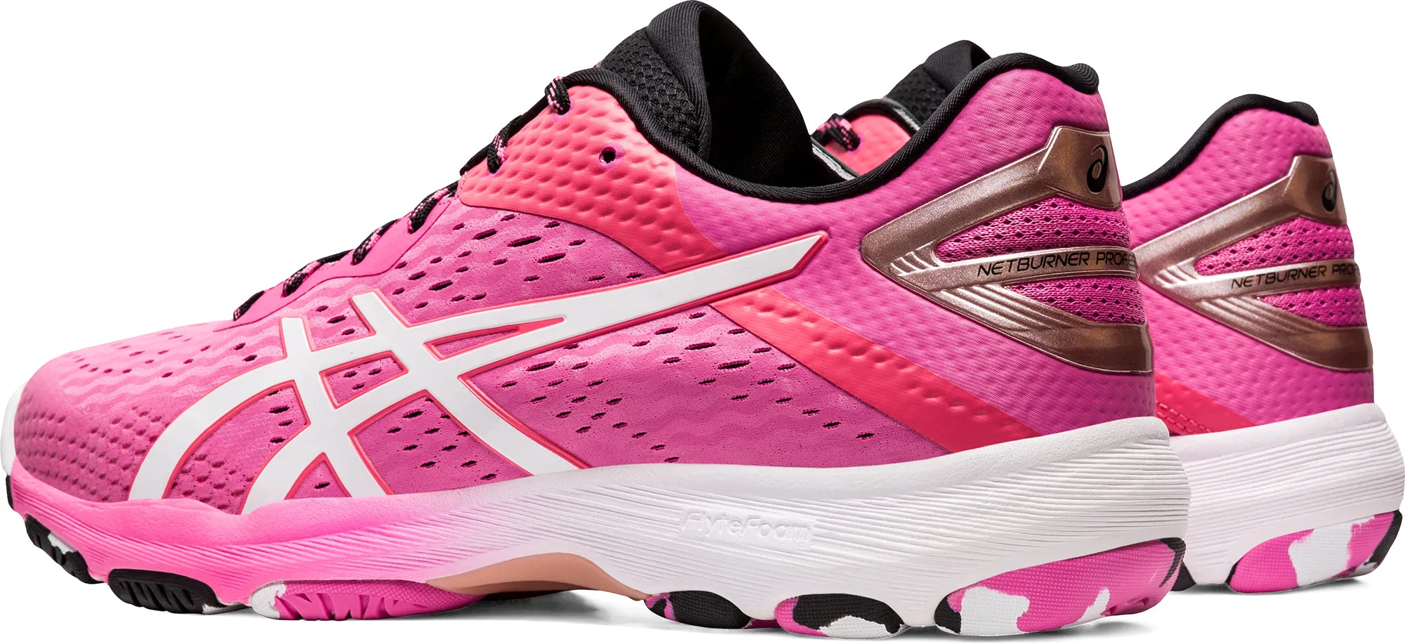 Asics Netburner Professional FF 2 Womens Netball Shoes - Pink Asics Gel Course Glide Golf Shoes Review