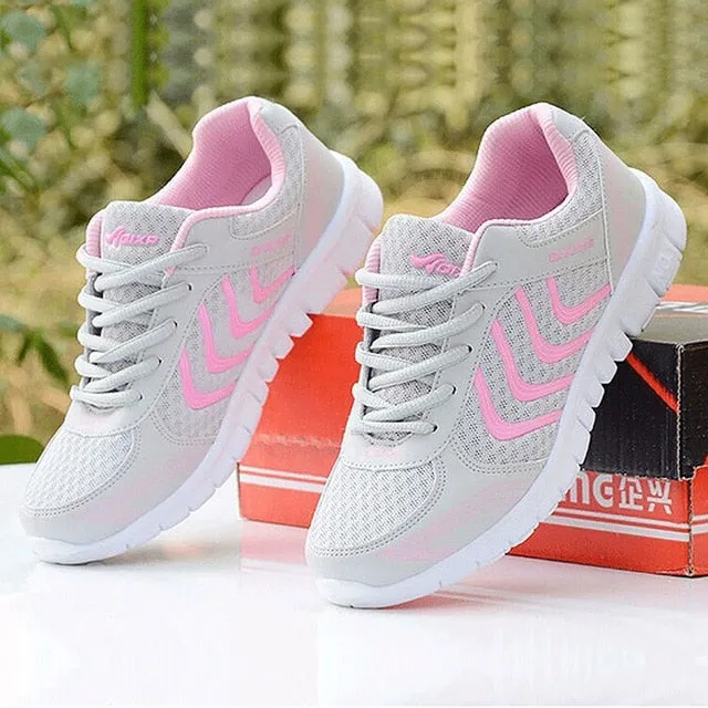 Women shoes 2019 New Arrivals fashion tenis feminino light breathable mesh shoes Best High Top Shoes Flat Feet