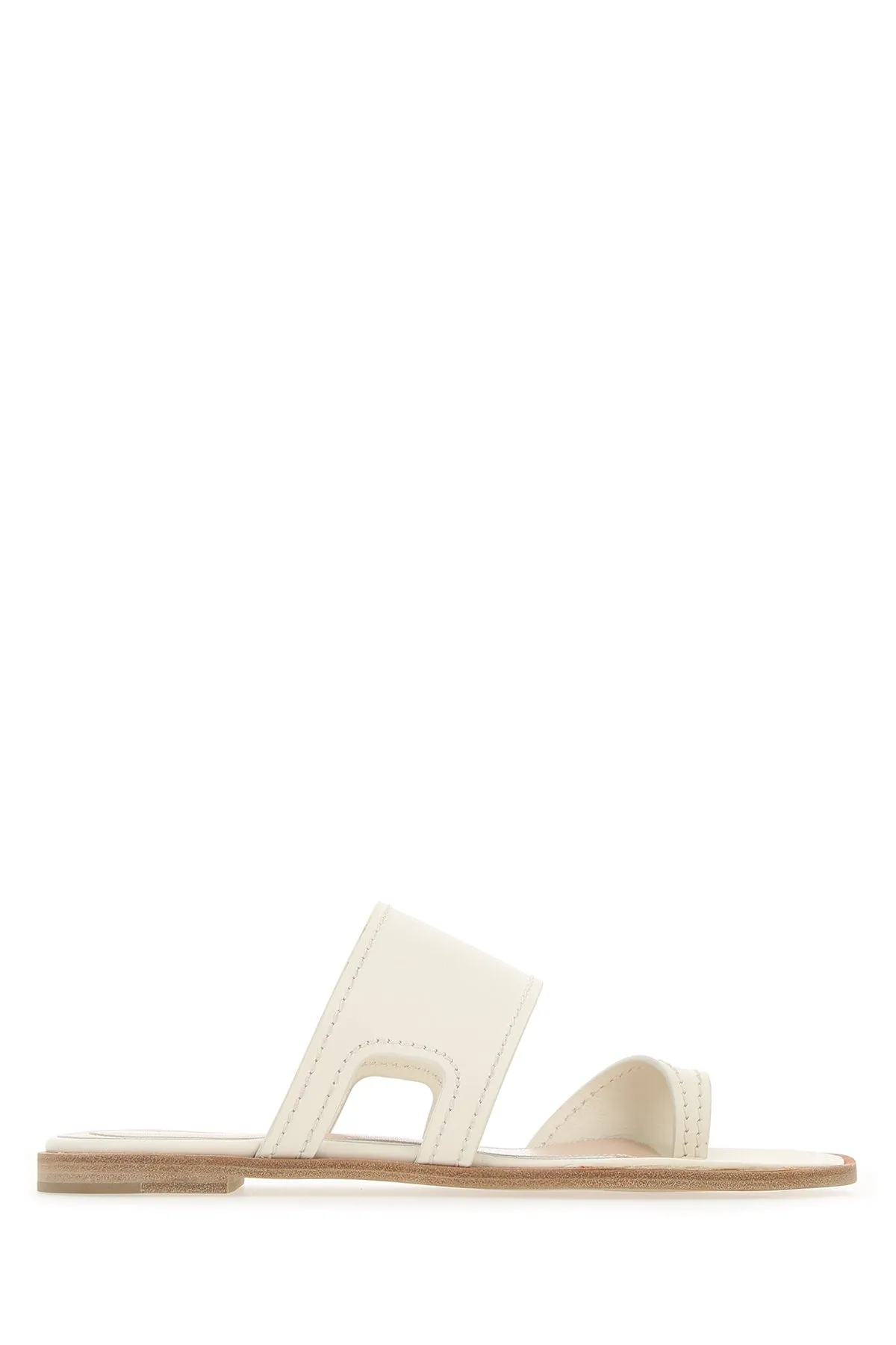 Flat Base Shoes Alexander McQueen Cut-Out Detail Sandals