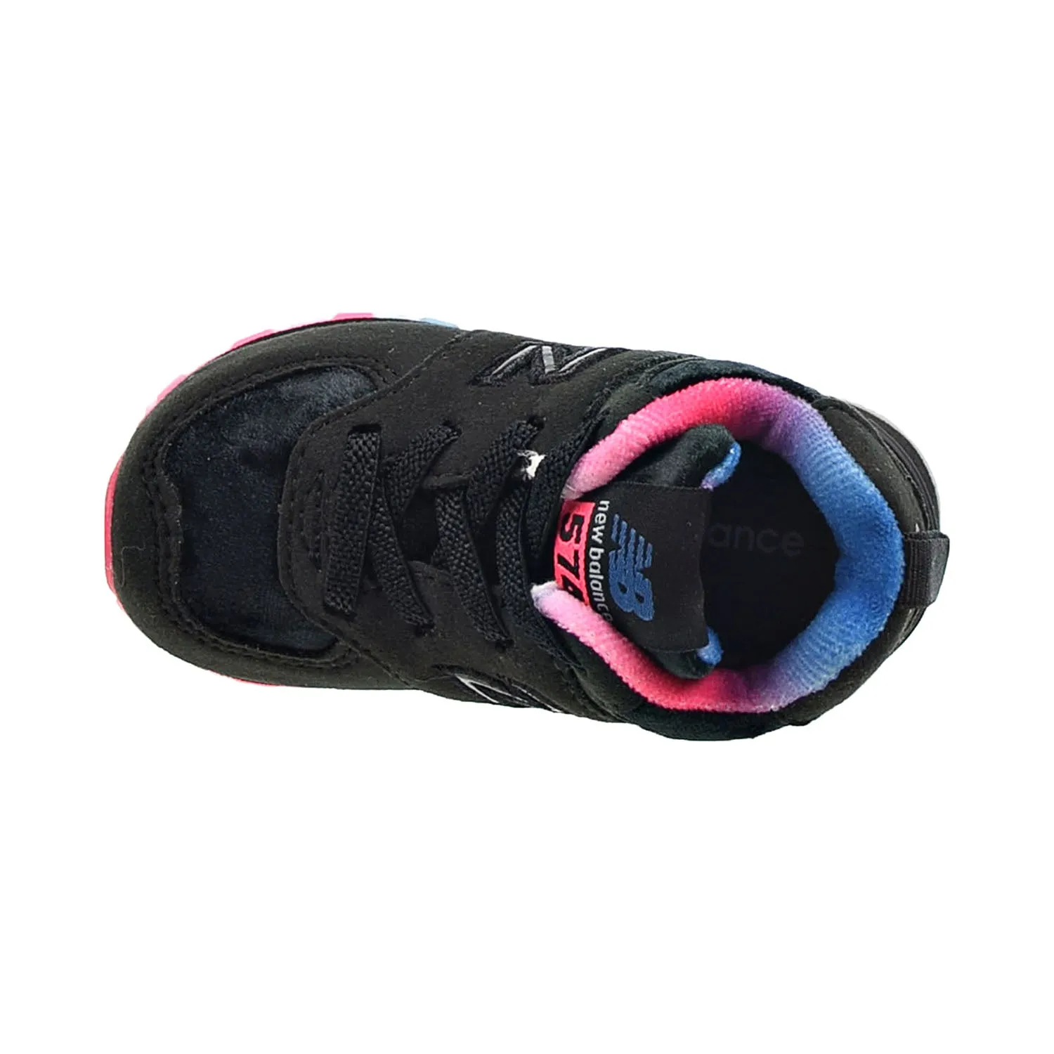 1906a New Balance New Balance 574 Toddlers Shoes Black-Pink-Blue