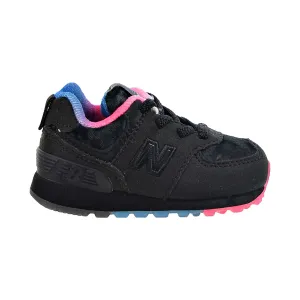 New Balance 574 Toddlers Shoes Black-Pink-Blue New Balance Shoes 930
