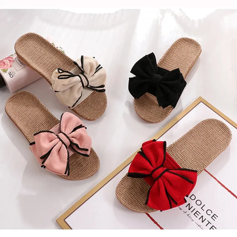 Summer Bow-knot Casual Sneakers: Soft Floor Indoor Flat shoes for Women Basketball Shoes For Feet
