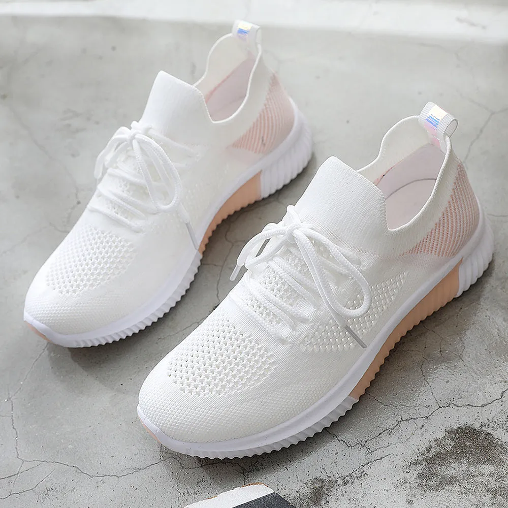Summer Women Shoes Mesh Light Breathable Women Sneakers Flats Casual Female Trainers Walking Shoes Z Hightop Sneakers