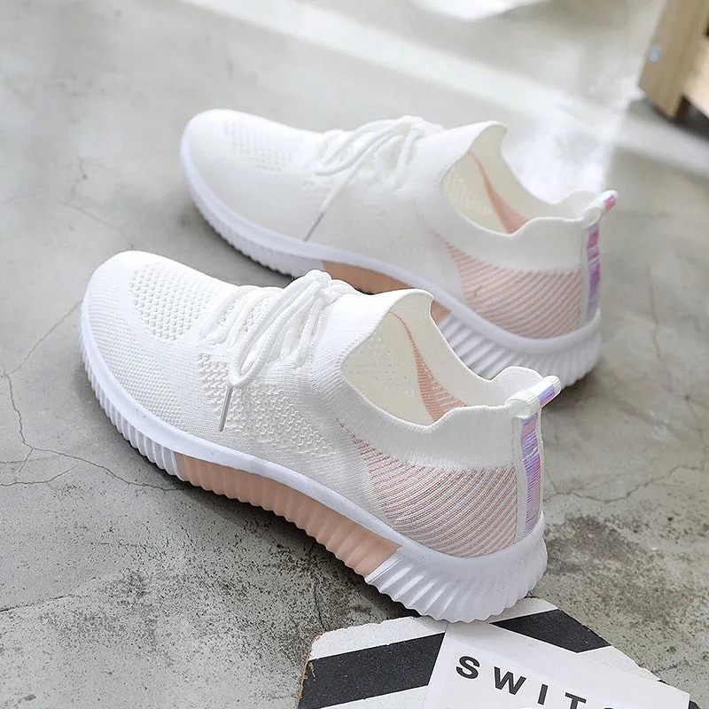 Summer Women Shoes Mesh Light Breathable Women Sneakers Flats Casual Female Trainers Walking Shoes Z V5 Rnr Sneakers