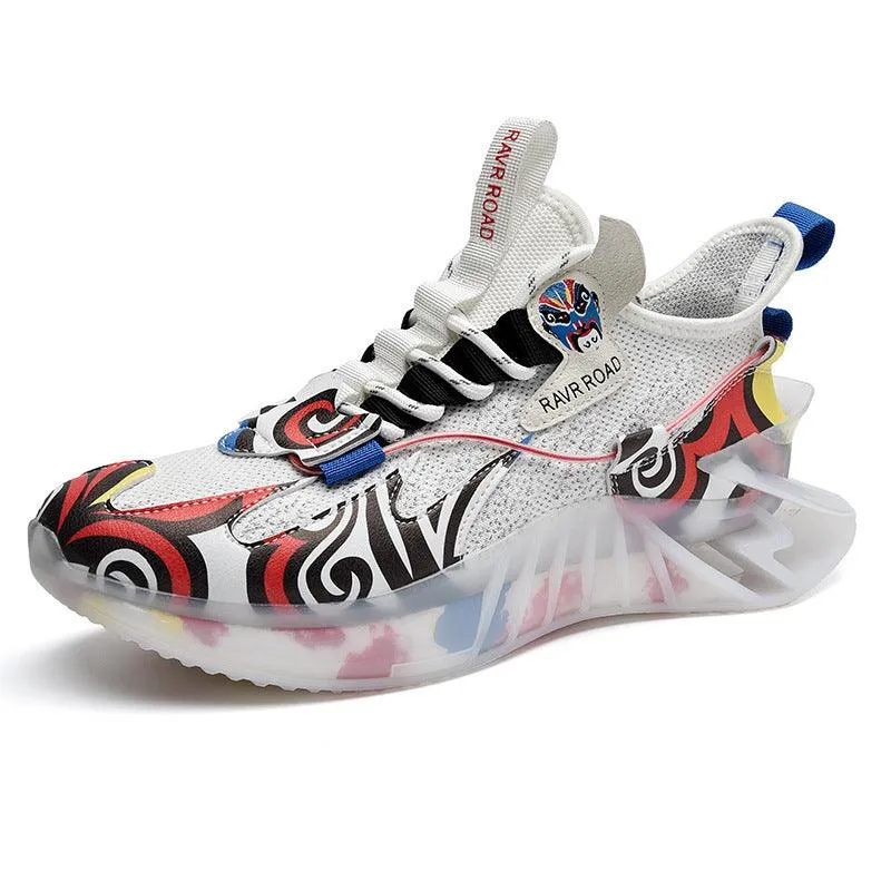 Fall Winter Men High-top National Fashion Sneakers Closed Toe Water Hiking Shoes