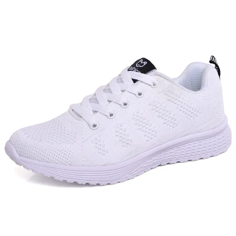 Feet Running Shoes Women Casual Shoes Breathable Walking Mesh Flat Non-slip Shoes