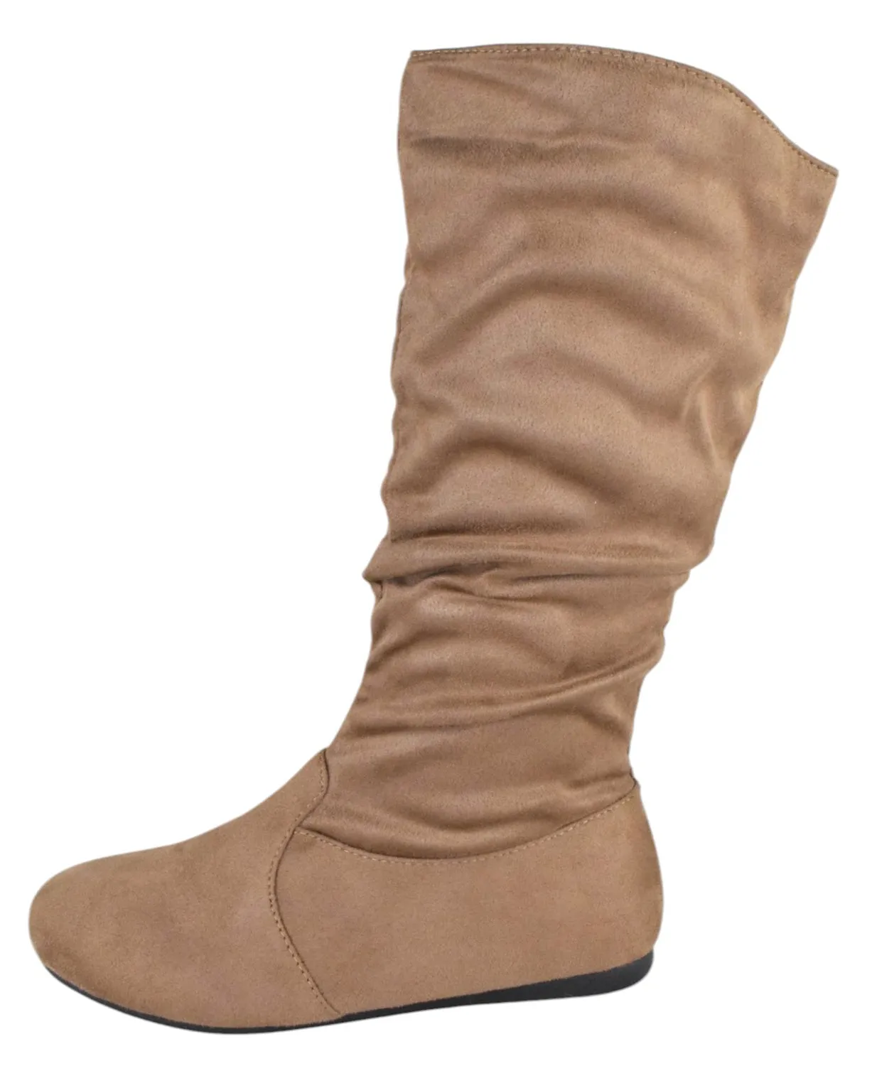 Flat Party Shoes SELENA-23 Taupe Suede Forever