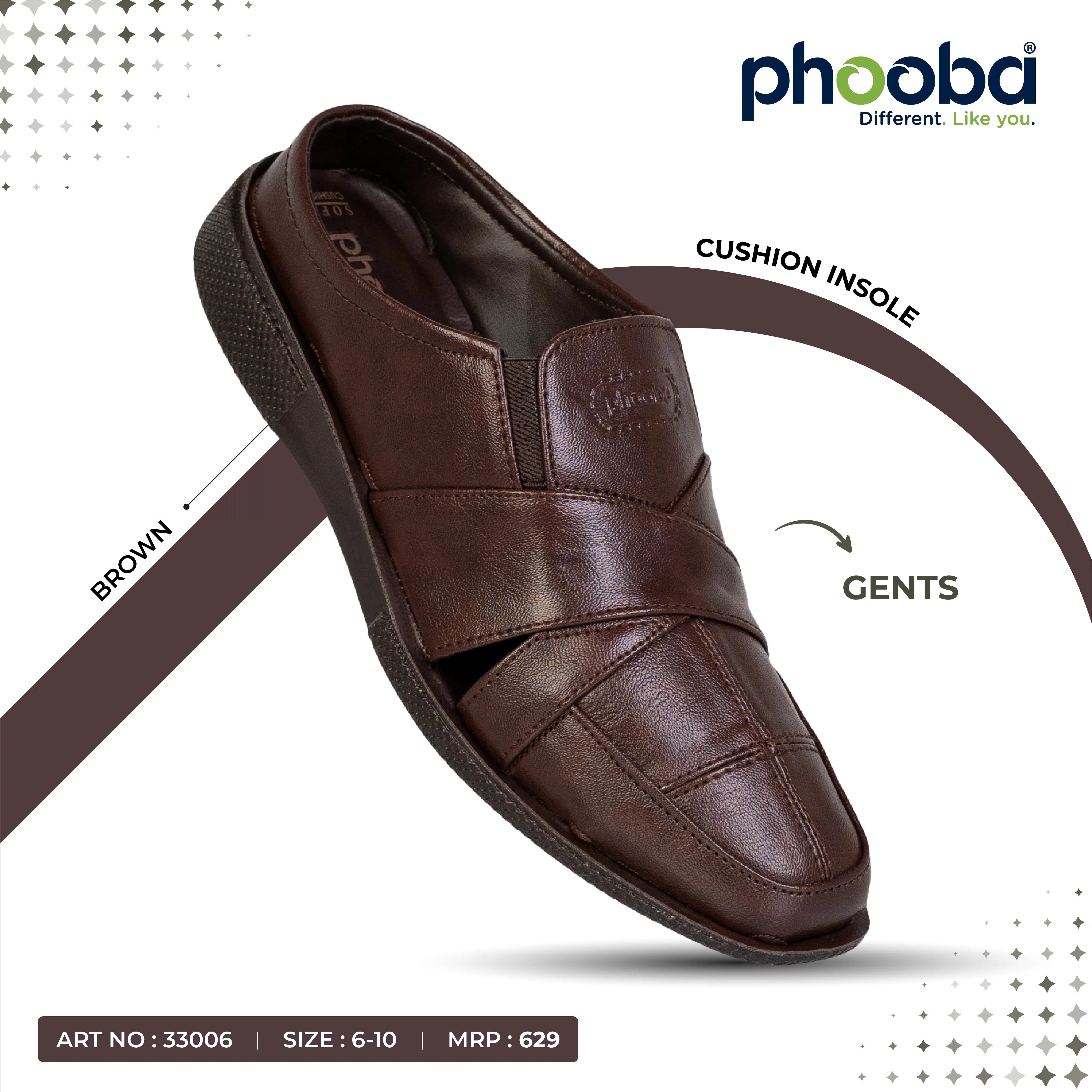 Sandals And Jeans Phooba PU Shoes for Men - Style 33006