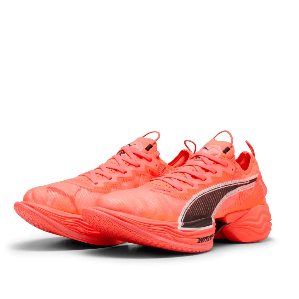 Puma Men's Fast-R NITRO Elite 2 Running Shoes in Glowing Red/Puma White SS25 Asics Foundation Shoes