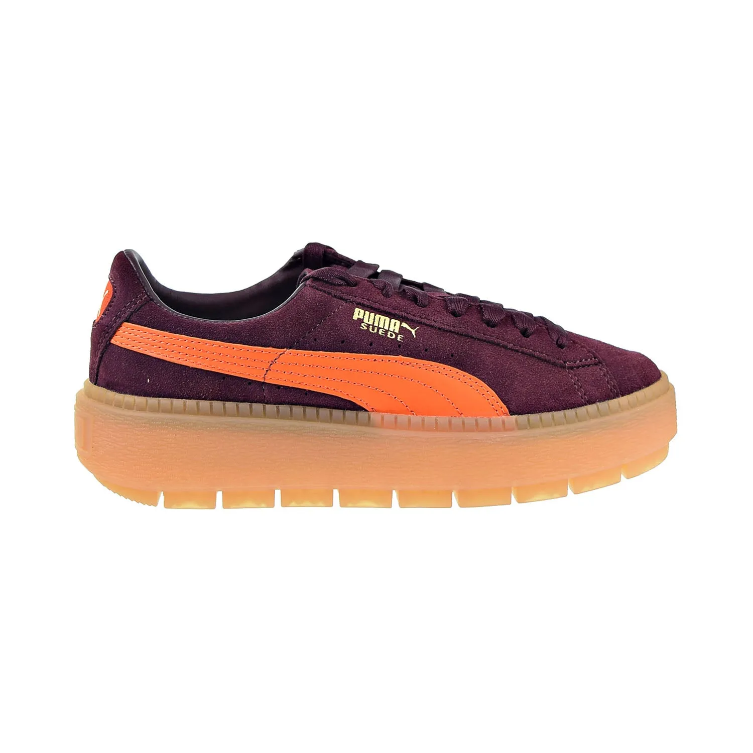 Puma Platform Trace Block Women's Shoes Wonetasting-Flame Asics Cricket Shoes Rubber Spikes