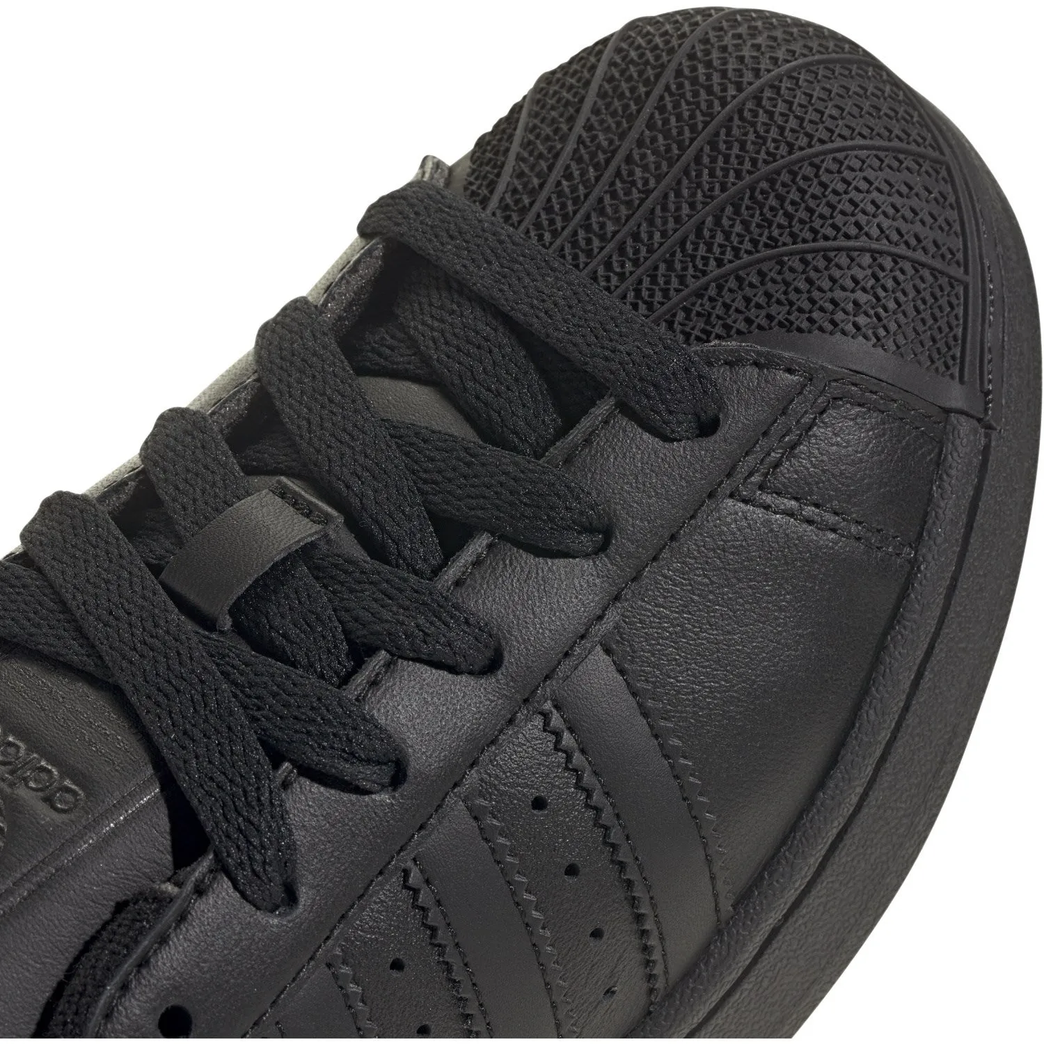 adidas Originals Core Black/Core Black/Core Black Superstar Ii J Sneakers Stussy Shoes Adidas