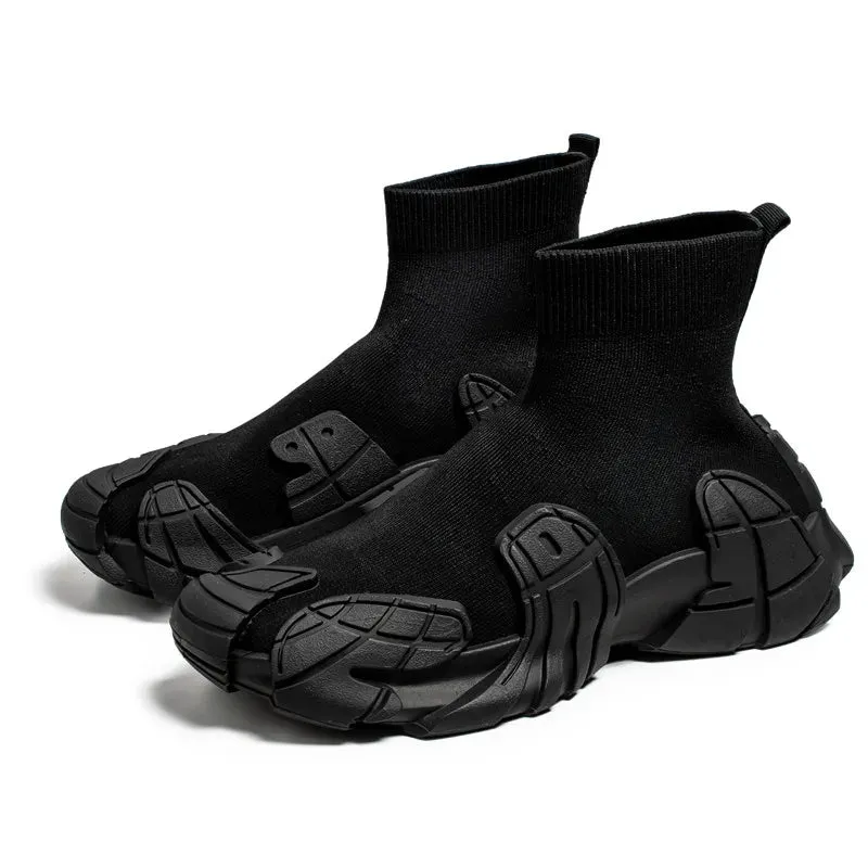 Outdoor Winter Men Casual Boots Designer Soft Sneakers Breathbale Mens Socks Shoes Slip-On Flat Lightweight Walking Sport Shoes Specialized Flat Pedal Shoes