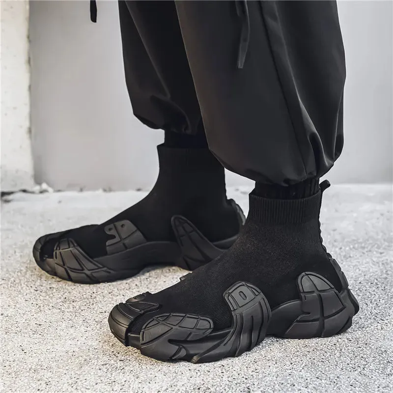 Lifting Shoes Flat Sole Outdoor Winter Men Casual Boots Designer Soft Sneakers Breathbale Mens Socks Shoes Slip-On Flat Lightweight Walking Sport Shoes