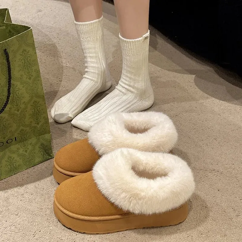 2024 New Warm Boots Women Winter Flats Shoes Short Plush Fur Ankle Snow Boots Jasper Ii Waterproof Shoe