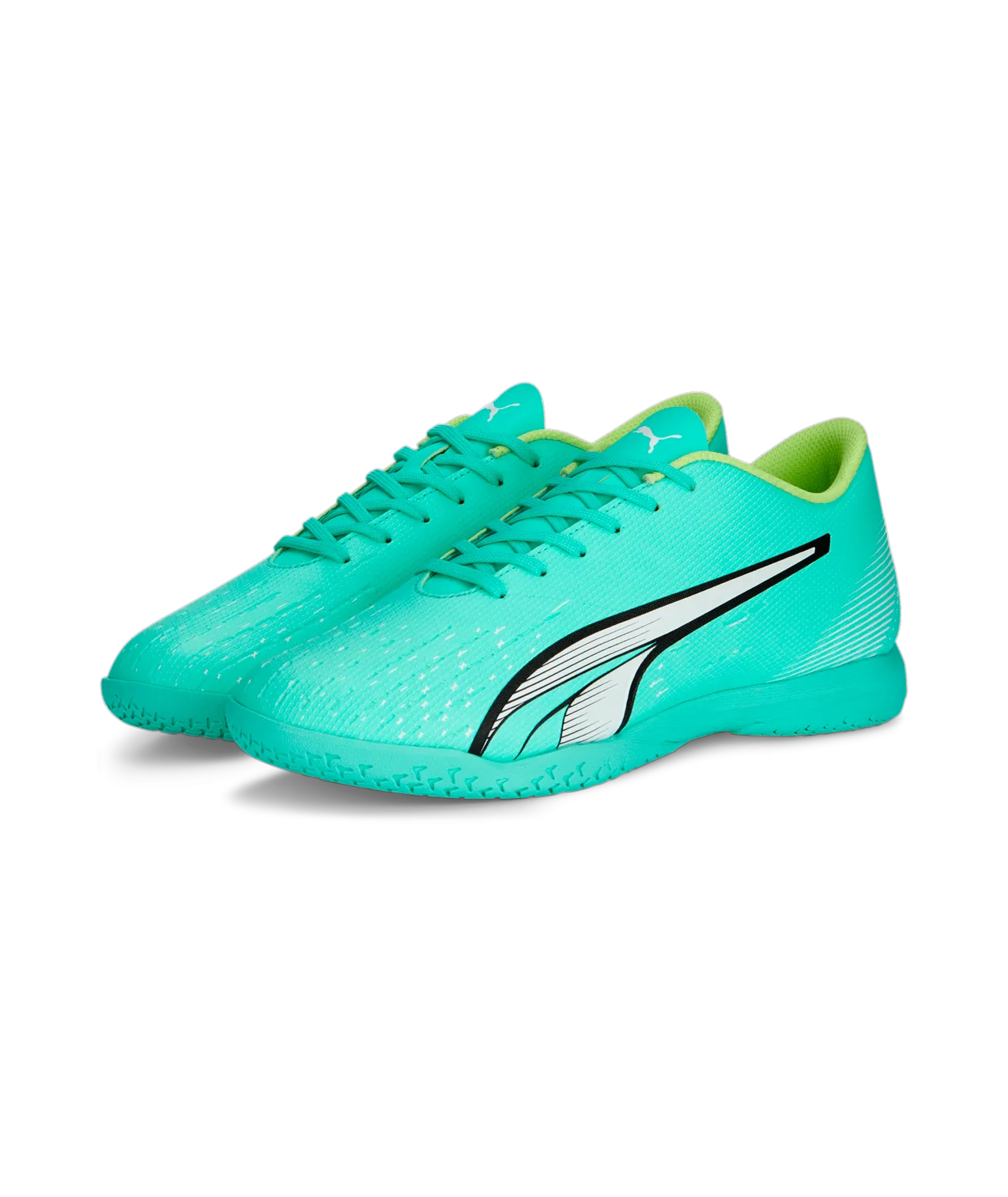 Shoes Volleyball Asics Puma Ultra Play Indoor Soccer Shoes 107227 03  ELECTRIC PEPPERMINT-PUMA WHITE-FAST YELLOW