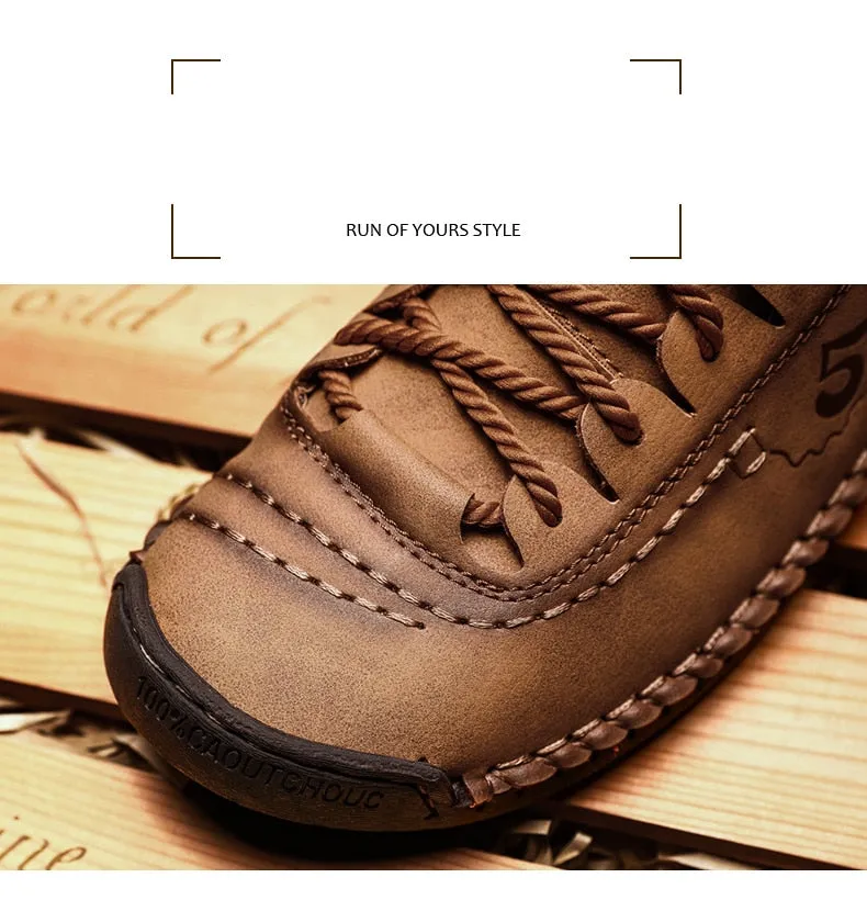 Wearing Dress Shoes Casually Jinquedai Men Casual Shoes Leather Outdoor Walking Sneakers  New Fashion Male Leisure Vacation Soft Driving Shoes Sneakers Men Shoes