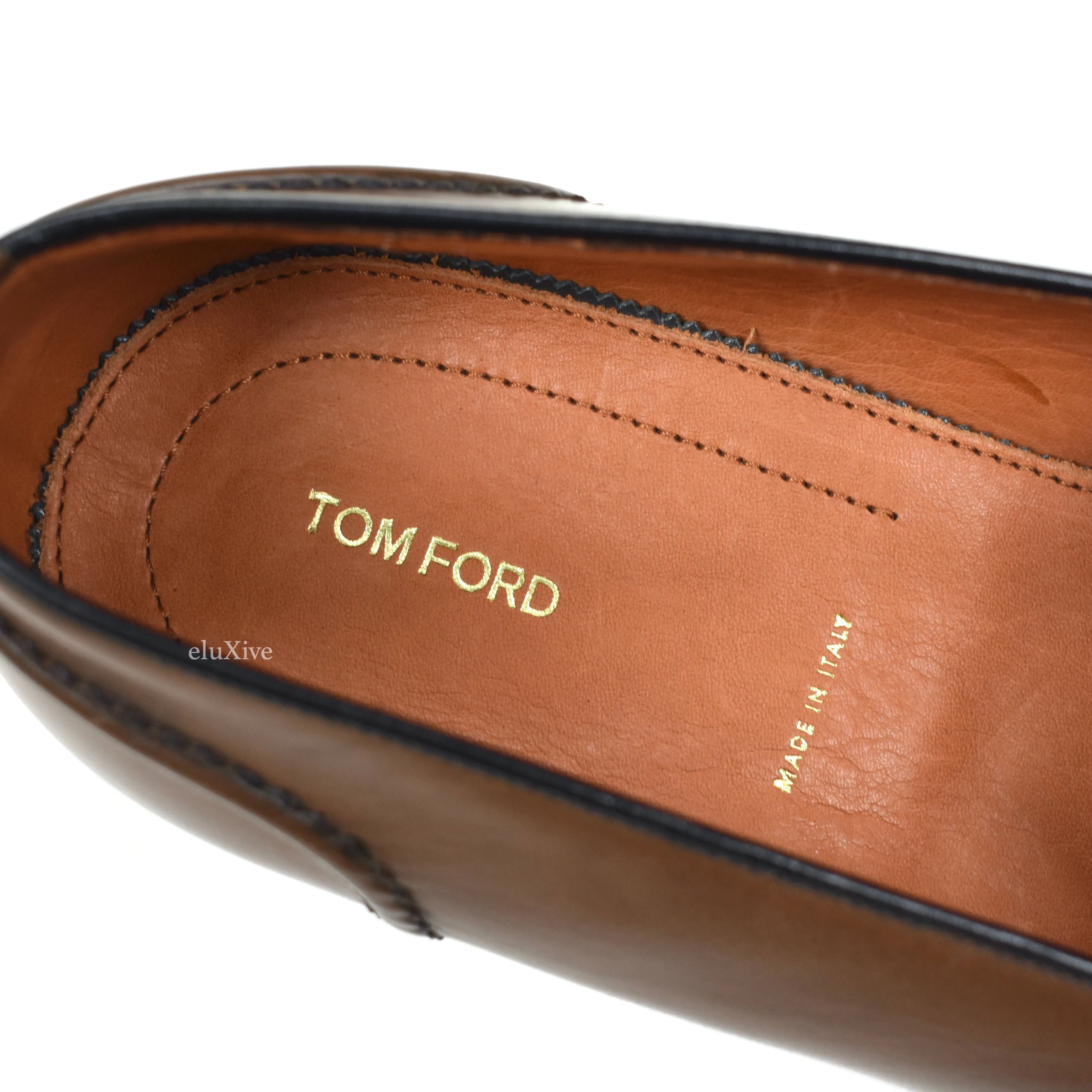 Knit Slippers Pattern Free Easy Tom Ford - Brown Calf Leather Penny Loafers
