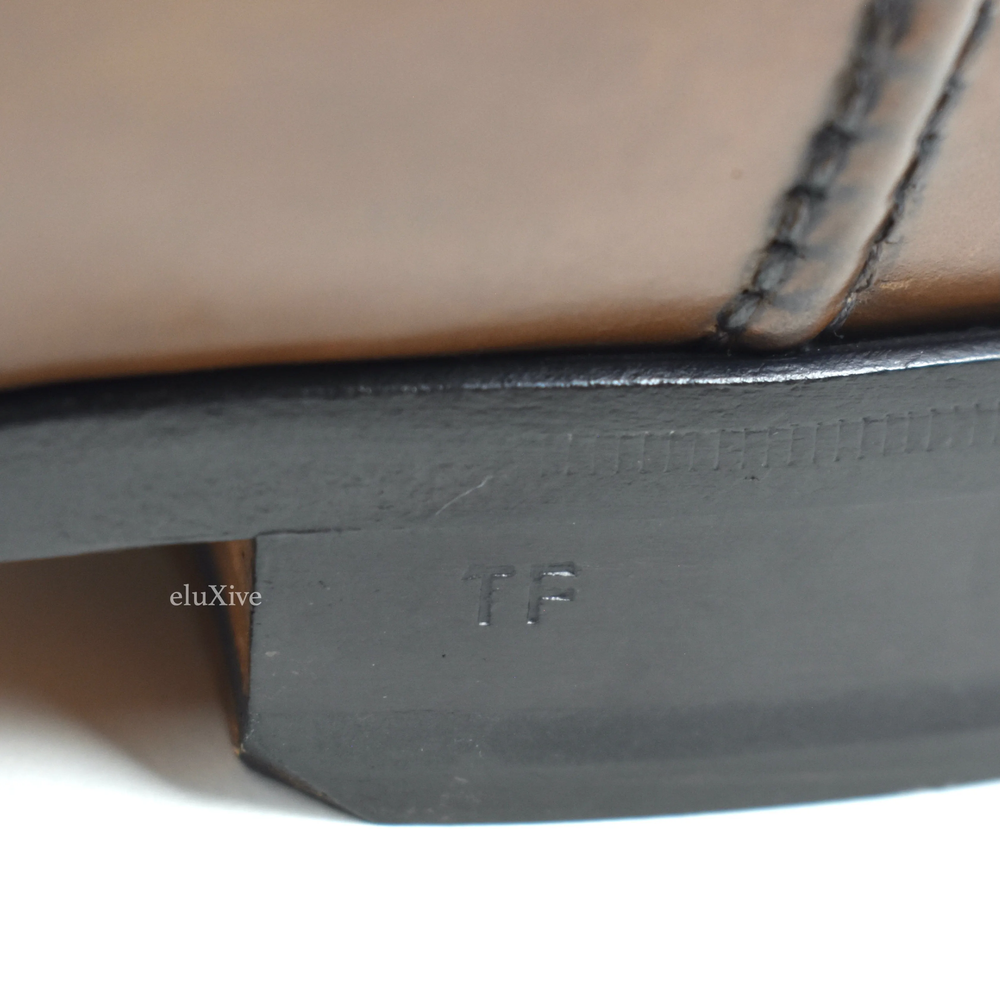 Slippers Memory Foam Tom Ford - Brown Calf Leather Penny Loafers