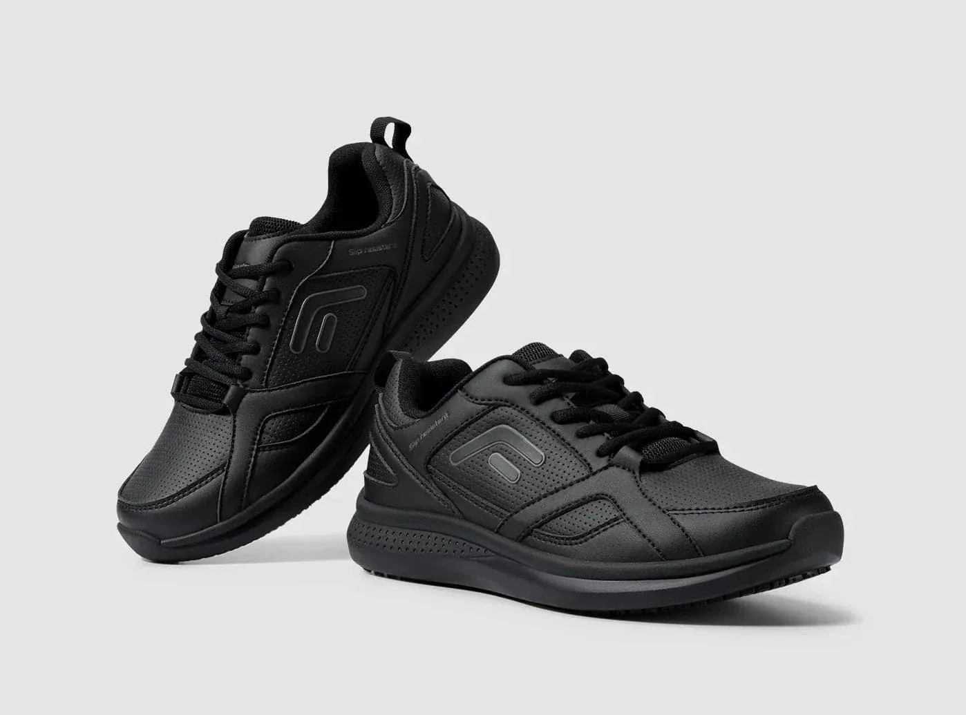 Fold Up Flat Shoes FitVille Men's TopGrip SR Work Shoes V1