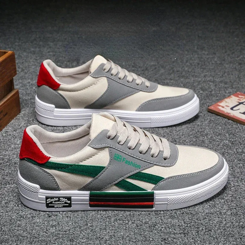 Summer Fashion Men Sneakers Breathable Casual Shoes for Man Flat Casual Sneakers Mens 2024 New Vulcanized Shoes Erkek Ayakkab Abella Flat Shoes