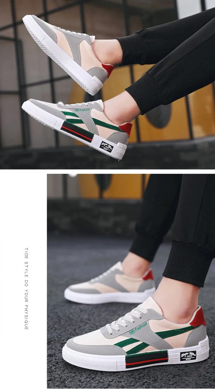 Summer Fashion Men Sneakers Breathable Casual Shoes for Man Flat Casual Sneakers Mens 2024 New Vulcanized Shoes Erkek Ayakkab Best Running Shoes For Big Guys With Flat Feet