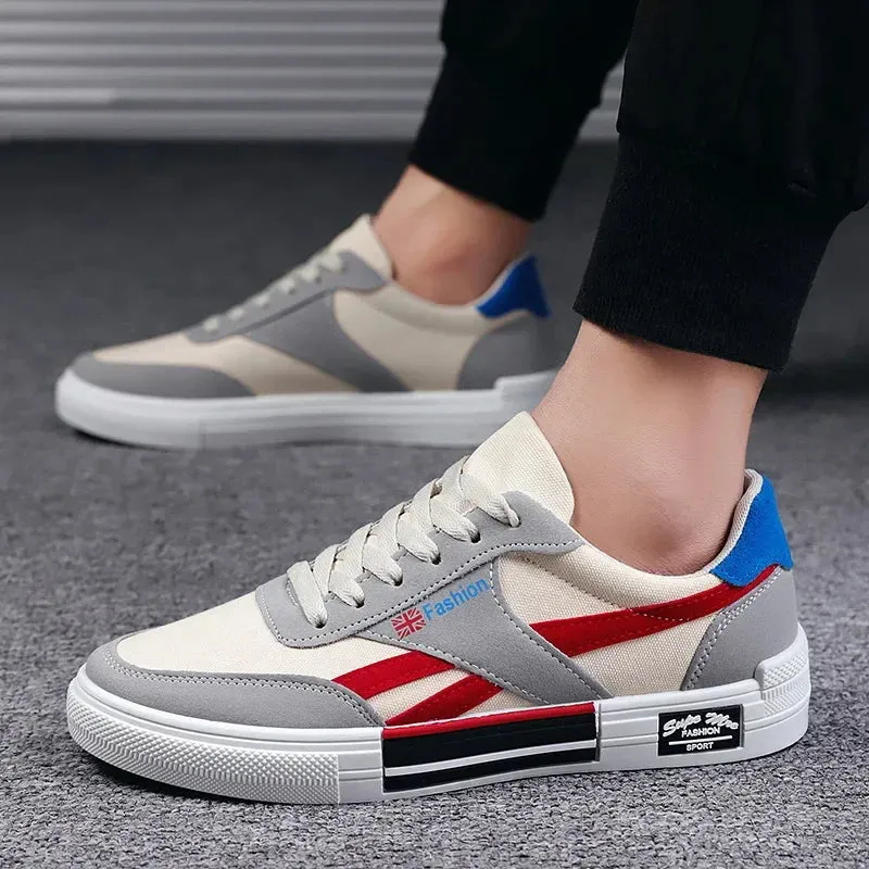 Summer Fashion Men Sneakers Breathable Casual Shoes for Man Flat Casual Sneakers Mens 2024 New Vulcanized Shoes Erkek Ayakkab Best Pointe Shoes For Flat Feet