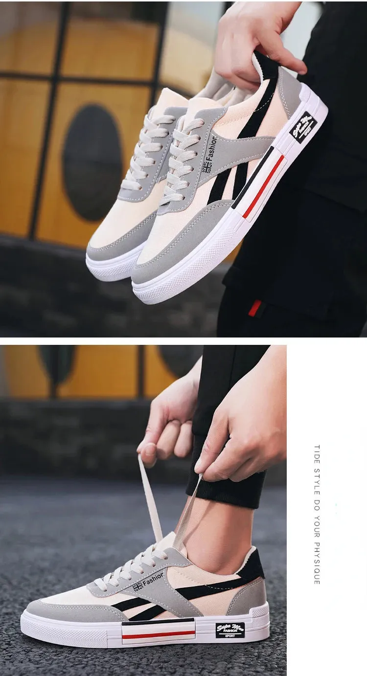 Summer Fashion Men Sneakers Breathable Casual Shoes for Man Flat Casual Sneakers Mens 2024 New Vulcanized Shoes Erkek Ayakkab Best Indoor Shoes Flat Feet