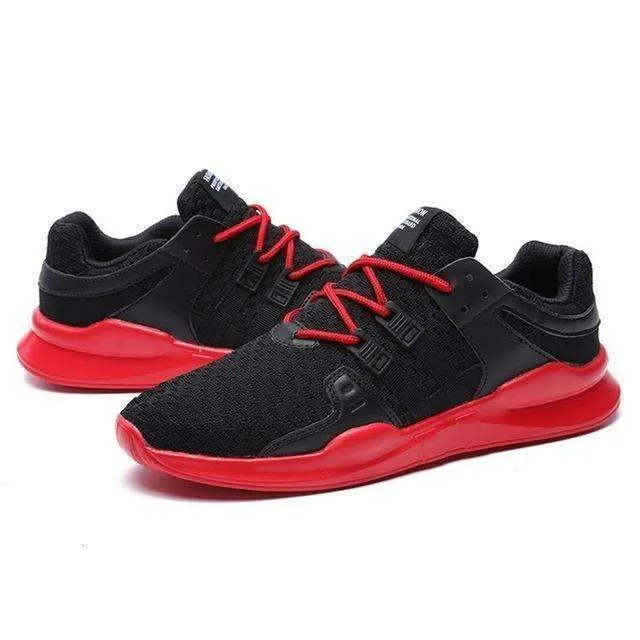 OUTAD 2018 Men Running Sneakers Breathable Mesh Upper Comfortable Light Running Shoes Anti-skid Sole Outdoor Sport Shoes Hiking Shoes Not Made China