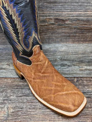 Boots Are Made For Walking COWTOWN HONEY GENUINE ELEPHANT SQUARE TOE BOOT