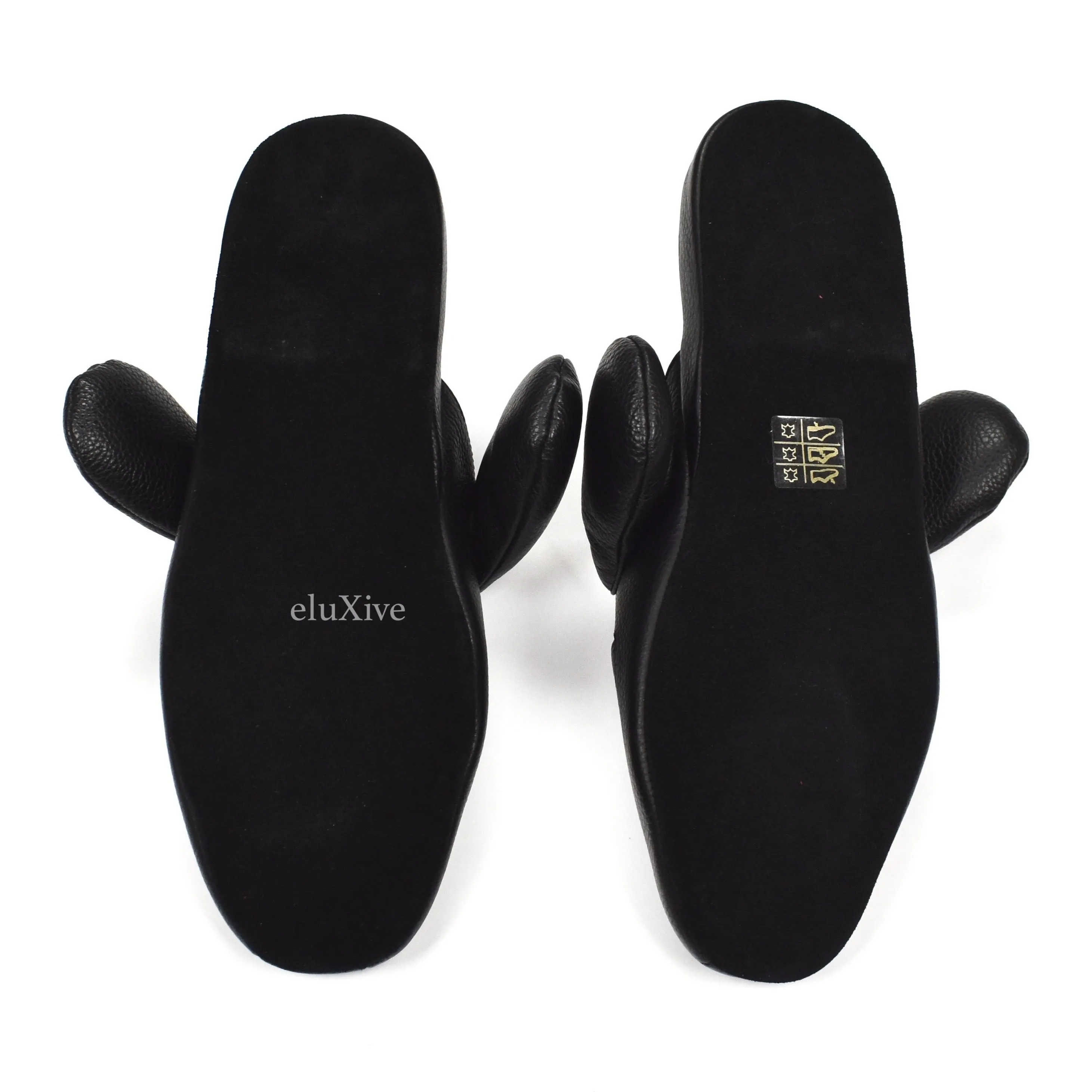 Thom Browne - Black Leather 'Hector' Dog Slippers Cool House Slippers