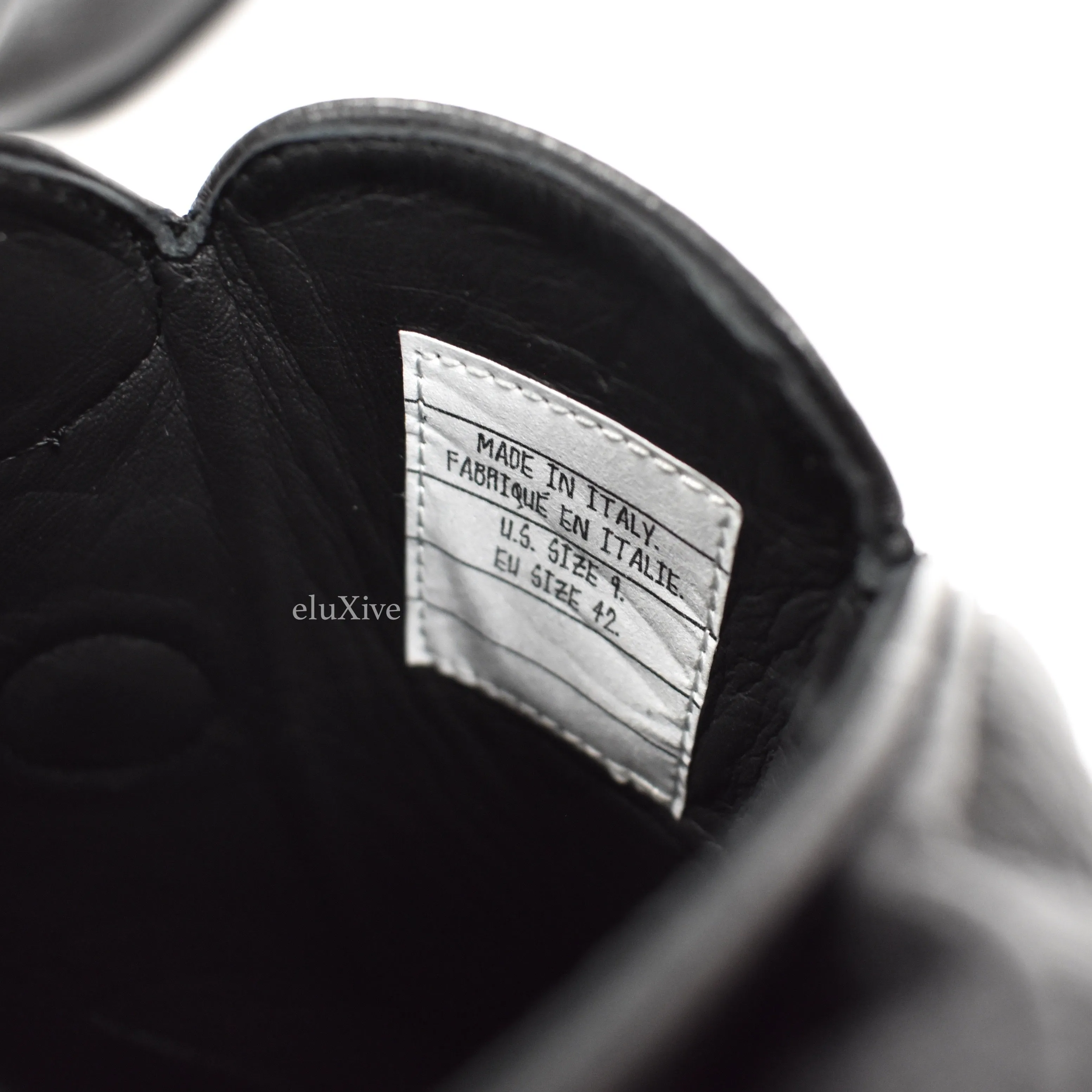 Crochet Slippers Free Pattern Thom Browne - Black Leather 'Hector' Dog Slippers