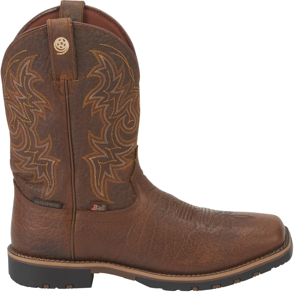 Boots By Justin Fireman Waterproof Square Toe Cowboy Boots