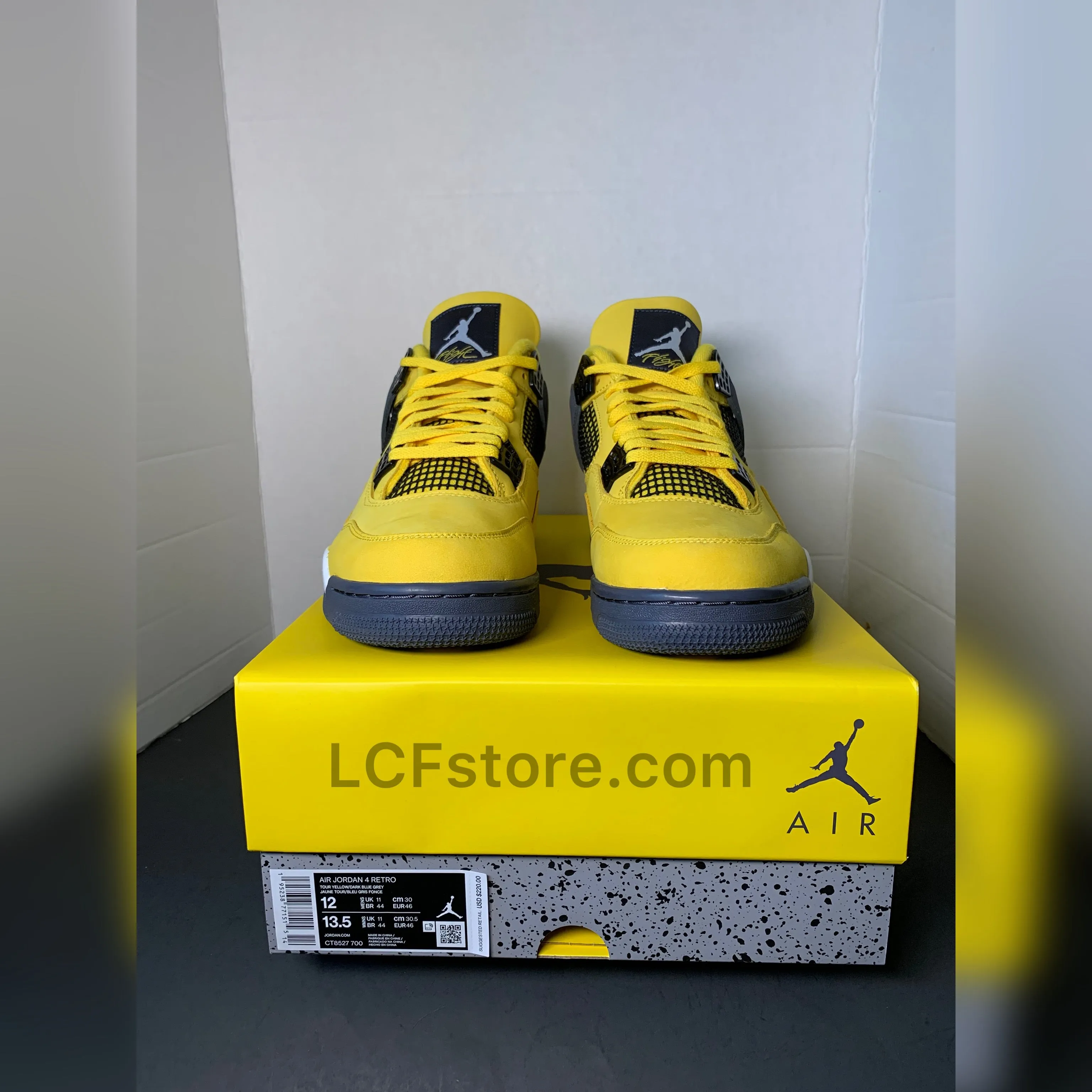 Asics Velcro Wrestling Shoes Nike Air Jordan 4 Retro "Lightning"