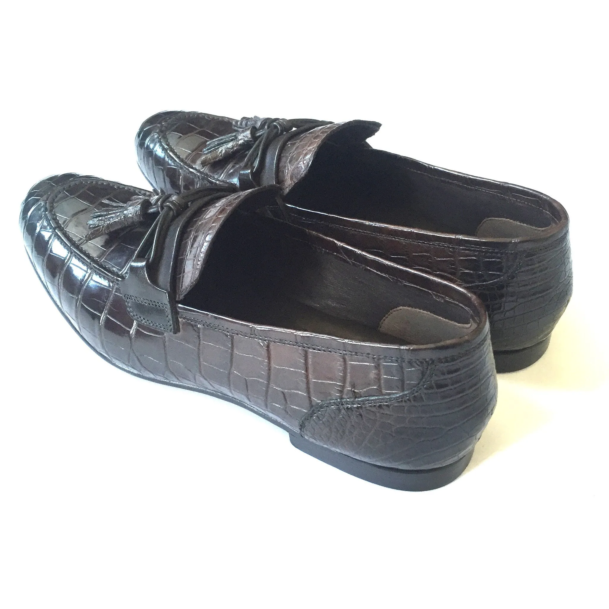 Slippers Sparkly Tom Ford - Brown Genuine Crocodile Loafers