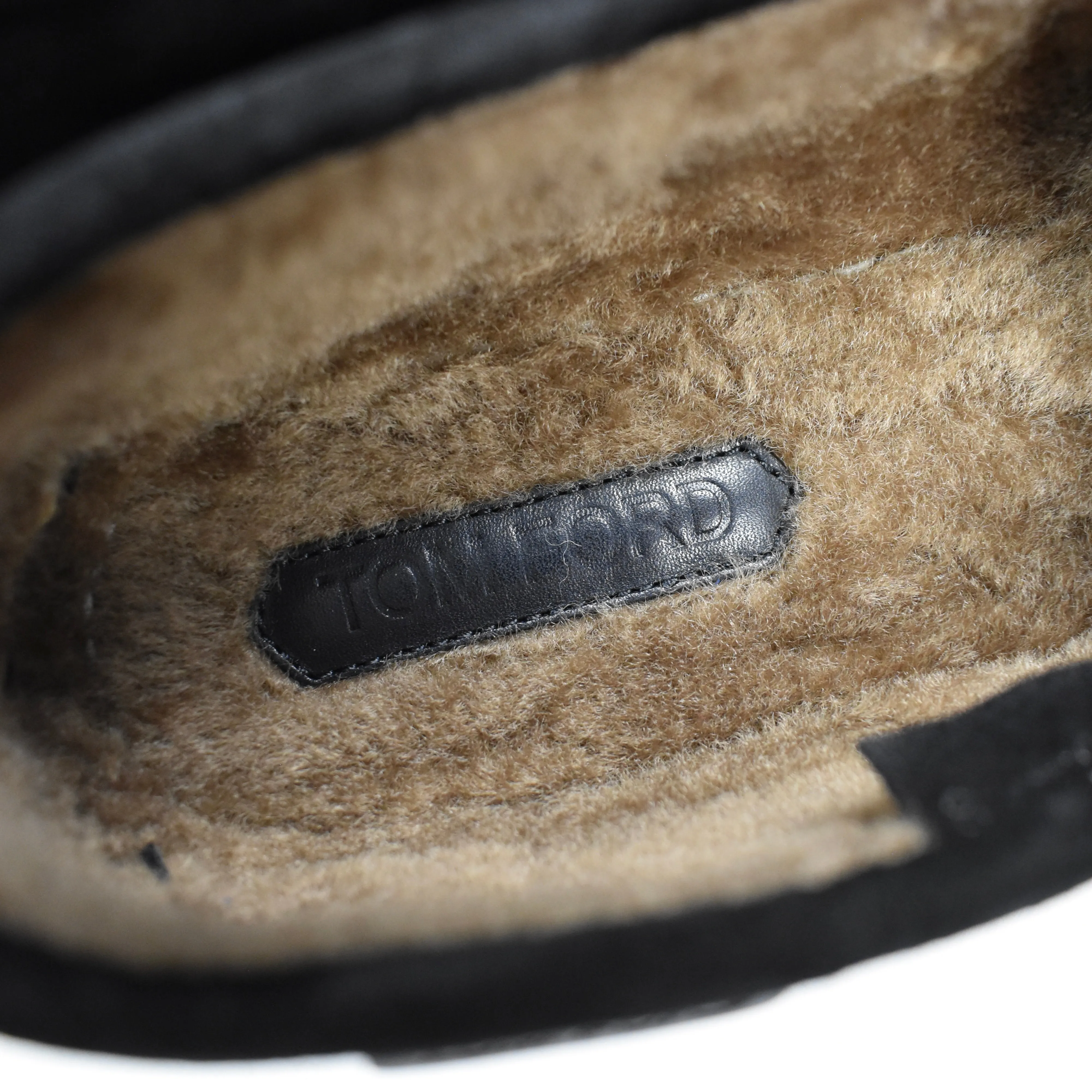 Foot Slides Tom Ford - Genuine Shearling Fur Tassel Loafers