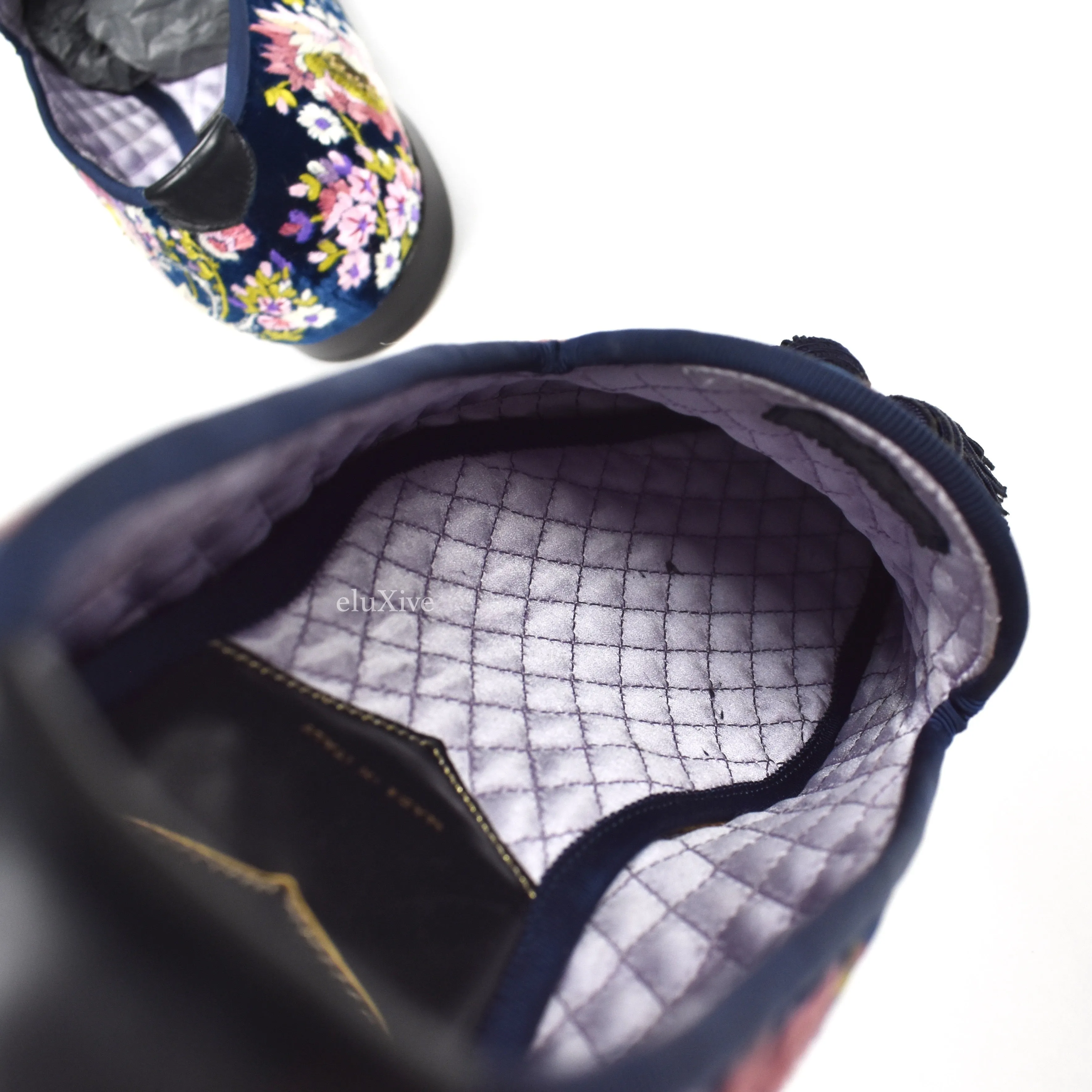 Ugg Scuffette Slippers Tom Ford - Hand Embroidered Floral Velvet Loafers