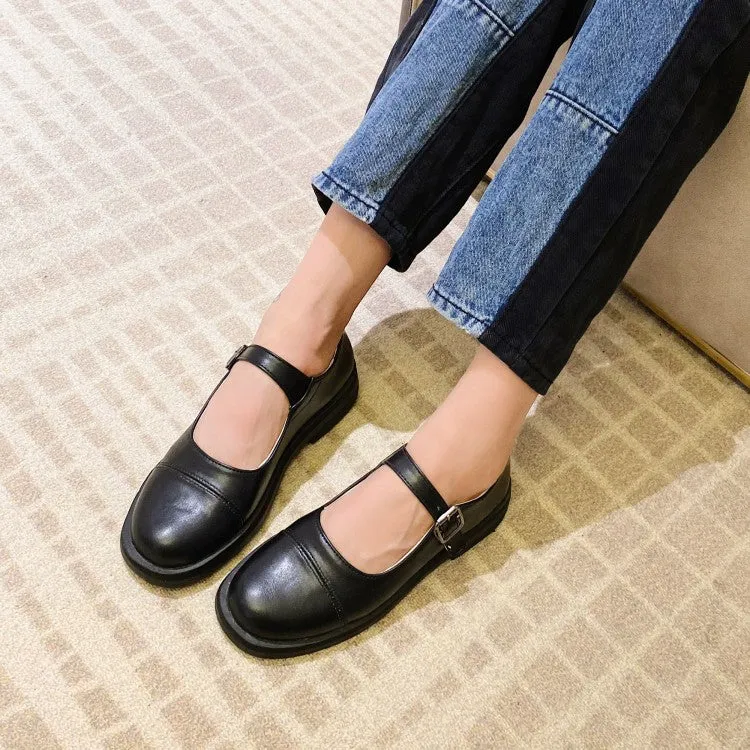 Women's Round Toe Ankle Strap Slip on Flats Platform Shoes Leopard Print Flat Shoes Outfit