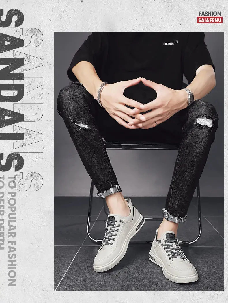 2023 Shoes for Men  Comfortable Flat Men's Casual Shoes Outdoor Wild Men's Sneakers High End Fashion One Pedal Dress Shoes Male Best Running Shoes For Bunions And Flat Feet