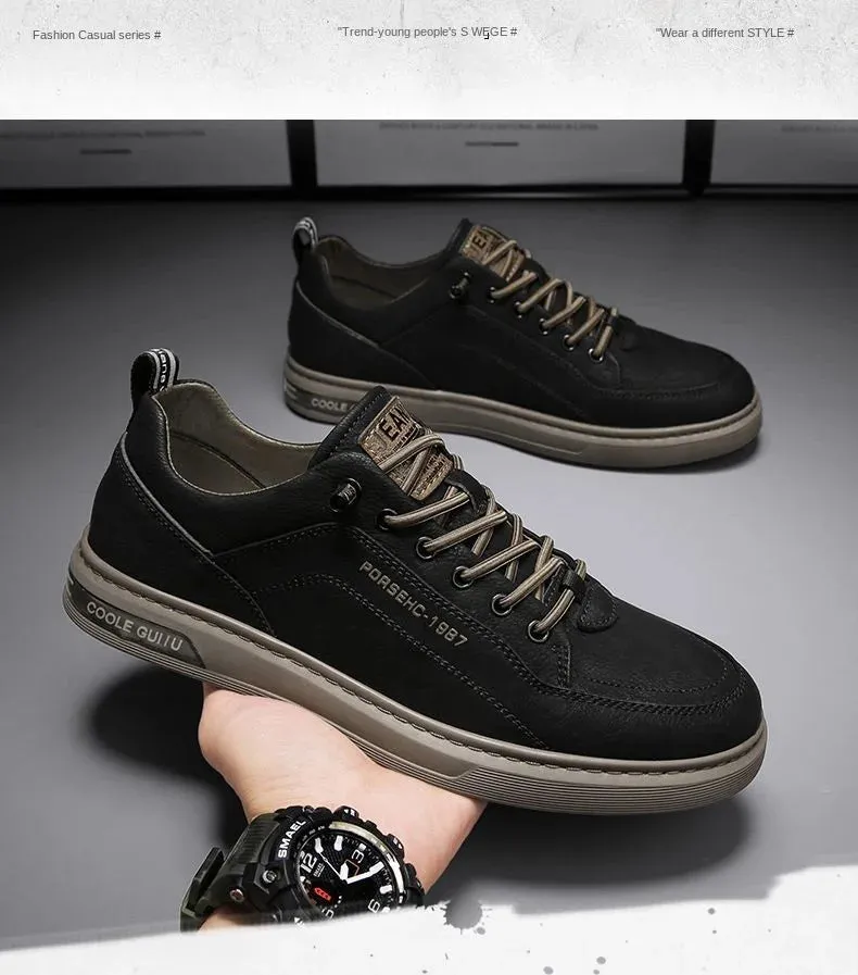 2023 Shoes for Men  Comfortable Flat Men's Casual Shoes Outdoor Wild Men's Sneakers High End Fashion One Pedal Dress Shoes Male Shoes Silver Flats