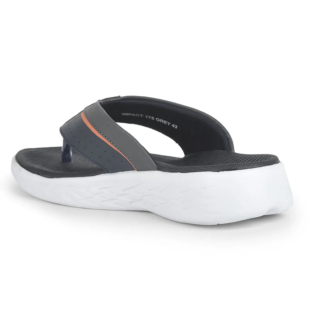 A-HA Casual Grey Flip Flop For Men IMPACT-175 By Liberty Sandals Pop