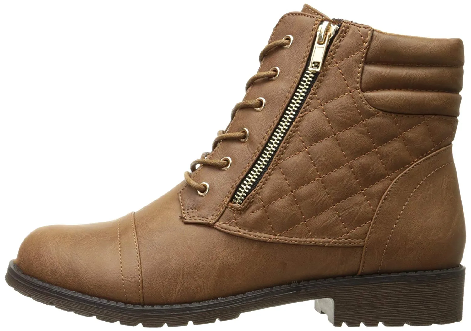 DailyShoes Women's Military Lace Up Buckle Combat Boots Ankle High Exclusive Credit Card Pocket Trail Shoes Barefoot