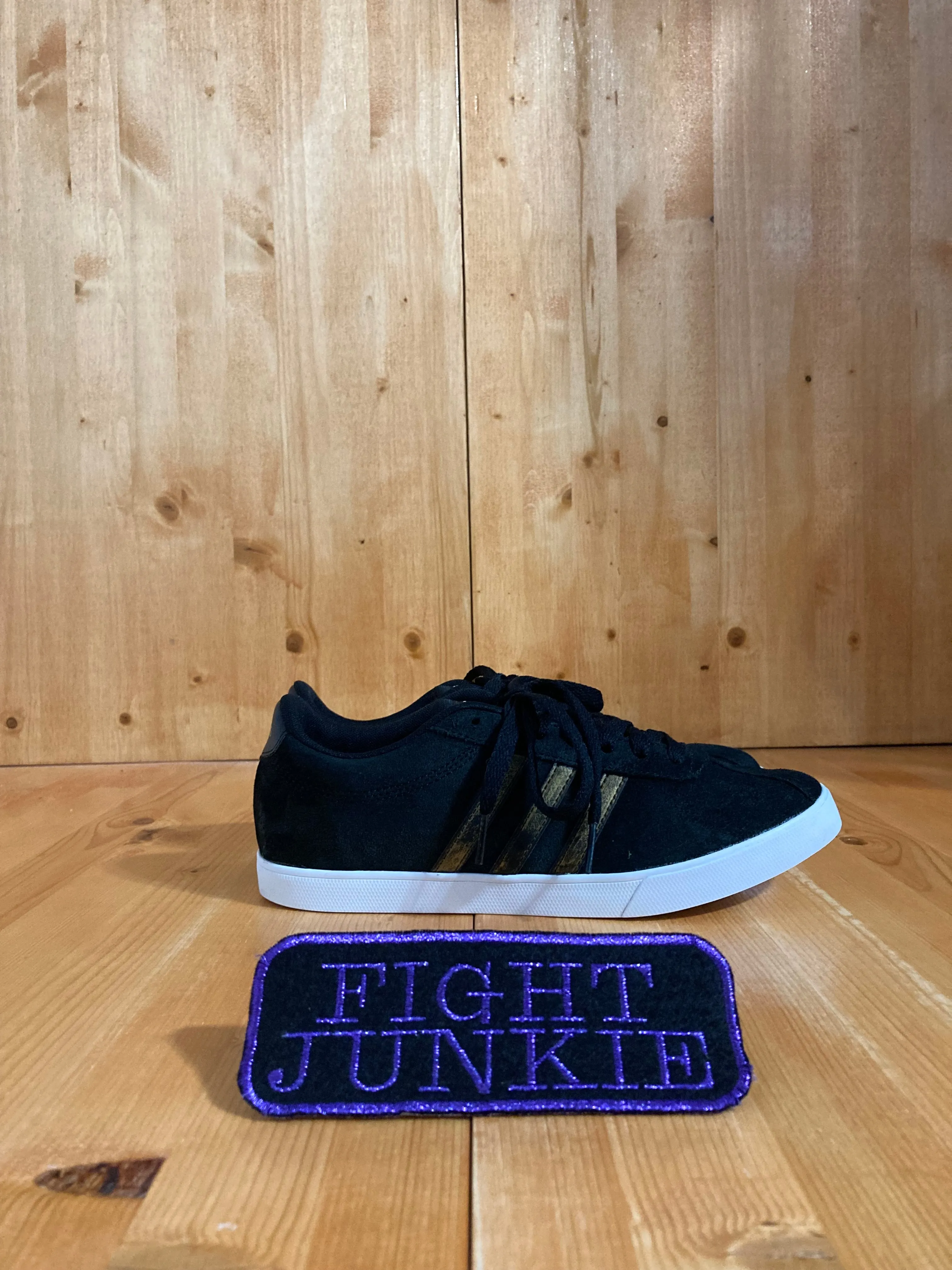 ADIDAS NEO COURTSET Women Size 8 Suede Shoes Sneakers Black BB9657 Adidas Soccer Shoes Messi